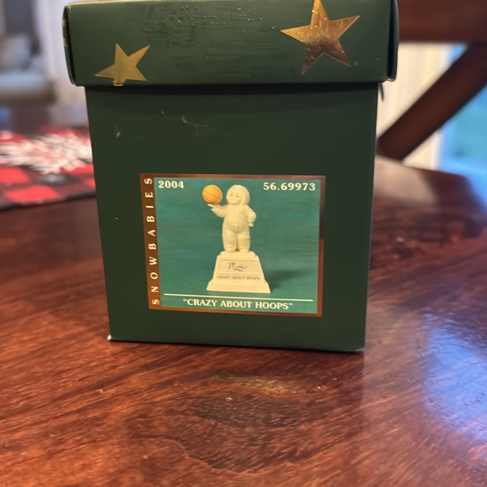 Department 56 “Crazy About Hoops” Snowbaby Figurine - Picture 4 of 4